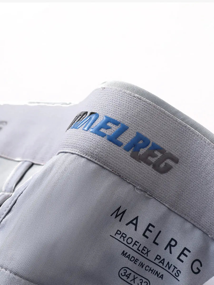 GLACIER GREY Water Resistant Everyday Pants close-up of waistband inner logo detail
