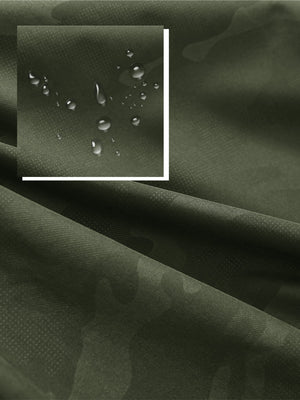 Water-Resistant Embossed Short Sleeve Q-Zip Hoodies
