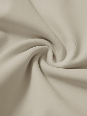 Fabric close-up of khaki light lightweight ankle-zip sweatpants with 4 pockets, breathable performance material.