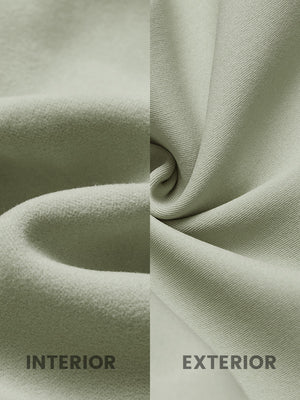 Fabric close-up of Water-resistant fleece lined pants with soft inner feel in stone