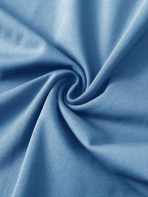 Close-up of fabric for women's lightweight hoodies pullover, soft texture in misty blue with fine detail