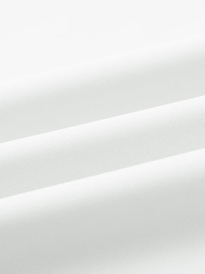 Close-up of fabric on water repellent 8 pockets pants, showing texture and finish in white