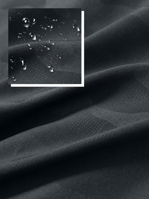 Sudaderas con capucha Q-Zip de manga corta en relieve resistentes al agua