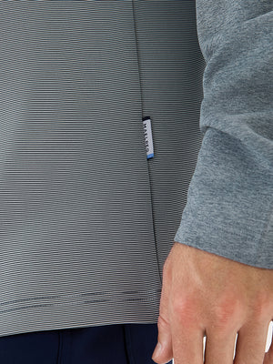 Colorblock Stripe Raglan Quarter Zip