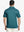Back half-body angle highlighting the structure of the TURQUOISE Performance Ananas Jacquard Polo