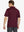 Back half-body angle highlighting fit and fabric in BURGUNDY HEATHER