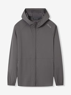 Nylon Blend Water Resistant Windbreaker Jacket