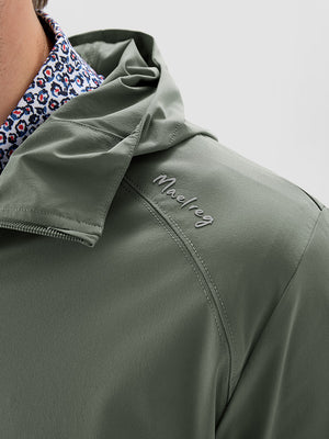 Nylon Blend Water Resistant Windbreaker Jacket