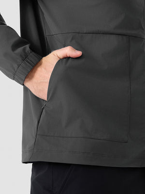 Nylon Blend Water Resistant Windbreaker Jacket