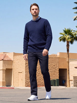 100% Cotton Knit Crew Neck Sweater