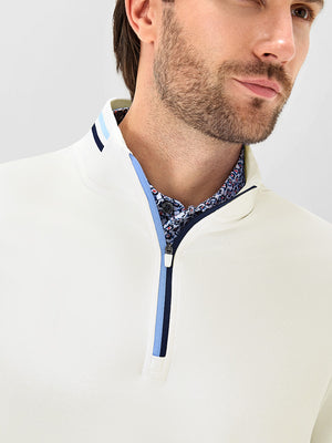 4-Way Stretch Ribbed 1/4 Zip Sweatshirt