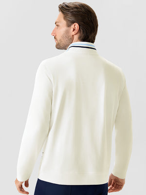 4-Way Stretch Ribbed 1/4 Zip Sweatshirt