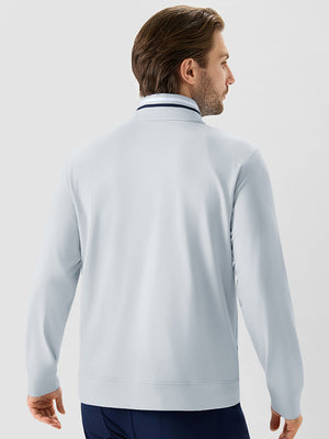 4-Way Stretch Ribbed 1/4 Zip Sweatshirt