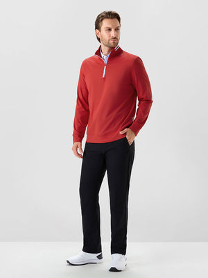 4-Way Stretch Ribbed 1/4 Zip Sweatshirt