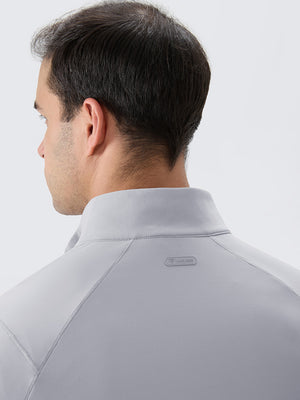 4 Way Stretch Nylon Brushed Quarter Zip Sweatshirts